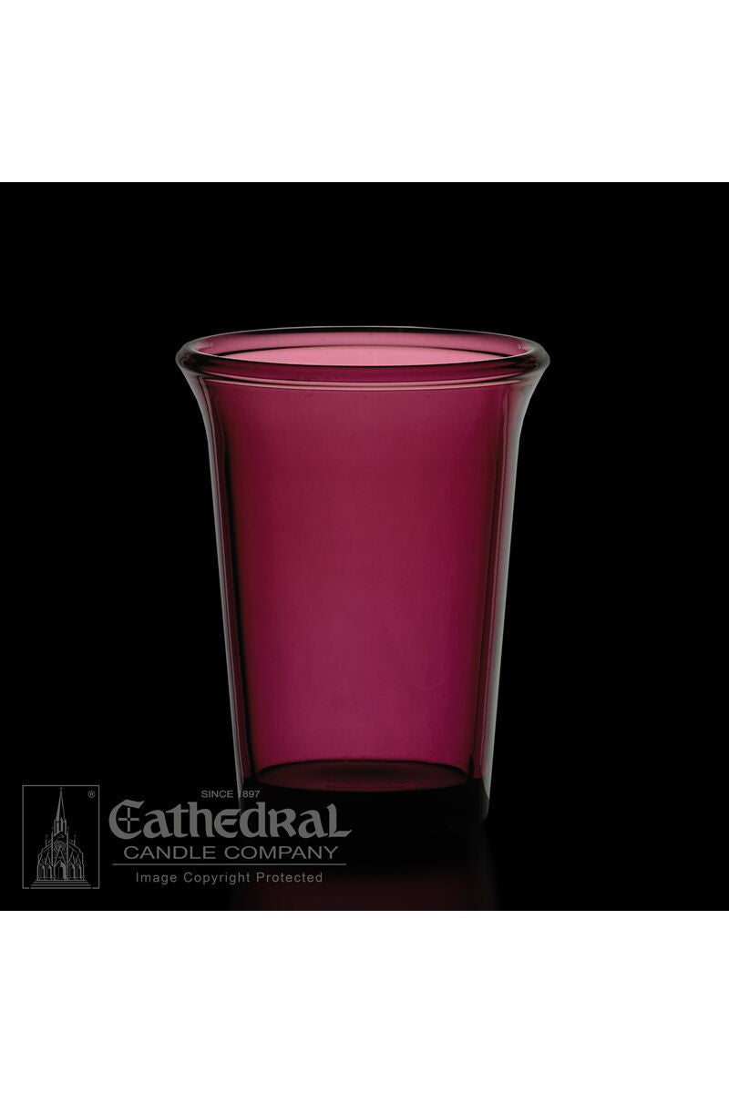 Purple 24 Hour Votive Glasses - YS204-PU by Anchor Christian Distributors