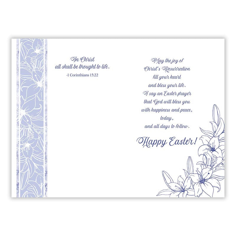 Jesus and Daffodils - Easter General Card by Catholic Brands, product view 2