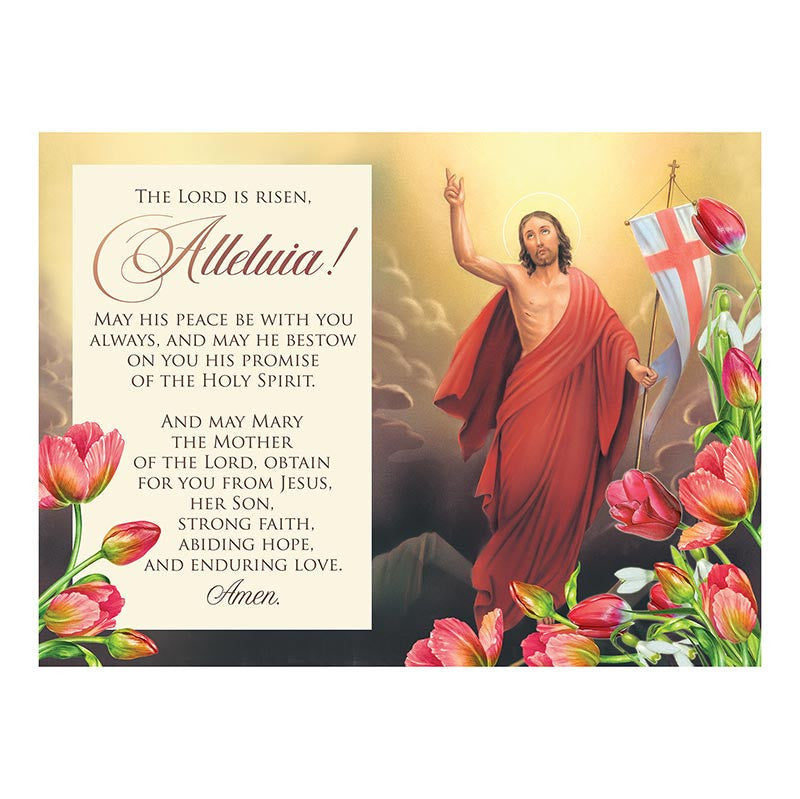 Jesus is Risen with Lambs - General Easter Card by Catholic Brands, product view 2