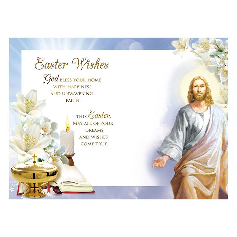 Jesus is Risen with Dove - General Easter Card by Catholic Brands, product view 2