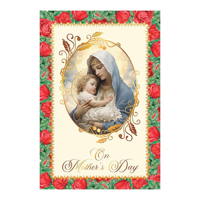 On Mother's Day - General Mother's Day Card - Red