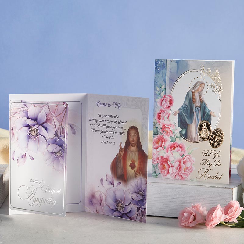 That You May Be Healed - Get Well Trifold - Floral by Christian brands Catholic, product view 4