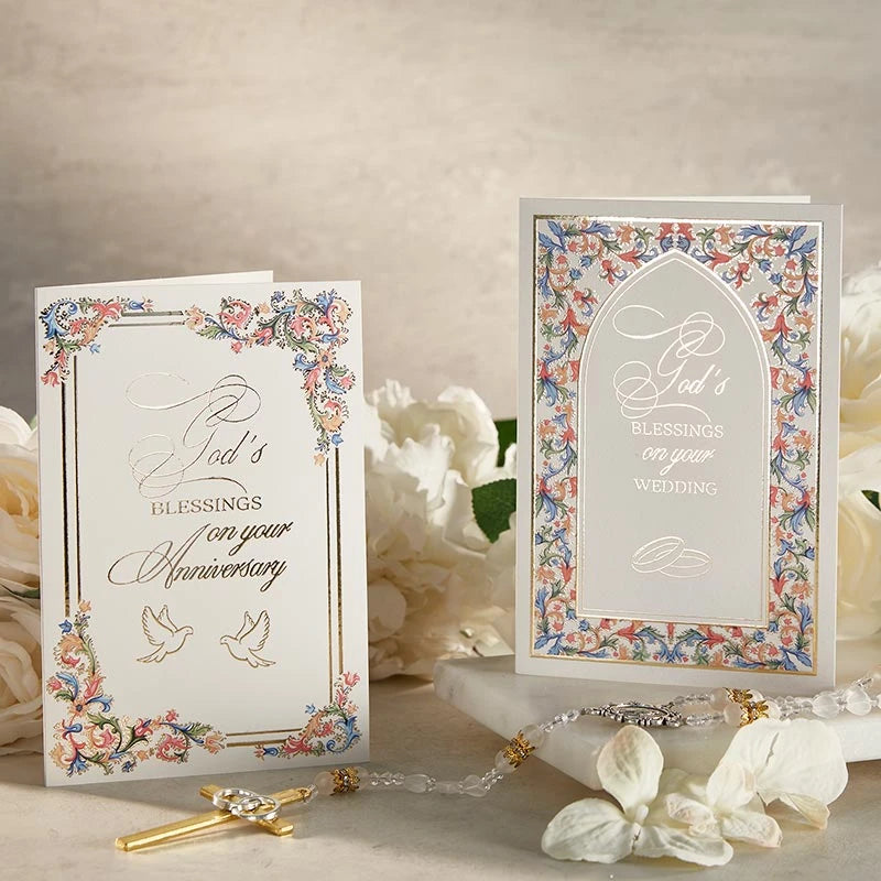 Florentine Gods Blessings Wedding Card by Christian brands Catholic, product view 3