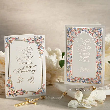 Florentine Gods Blessings Wedding Card by Christian brands Catholic, product view 3