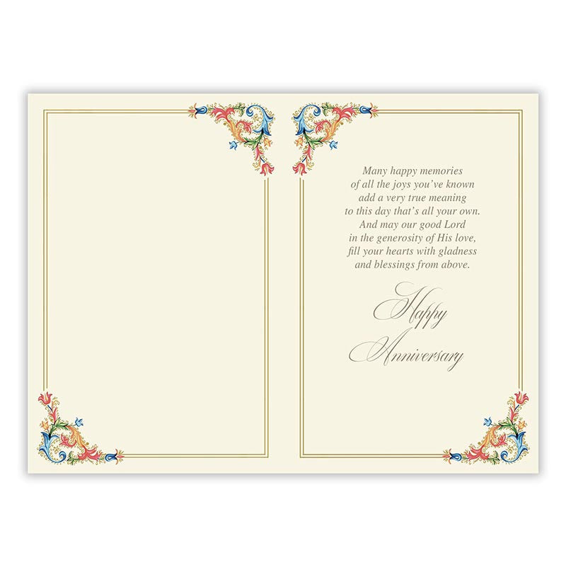 Florentine Gods Blessings Anniversary Card