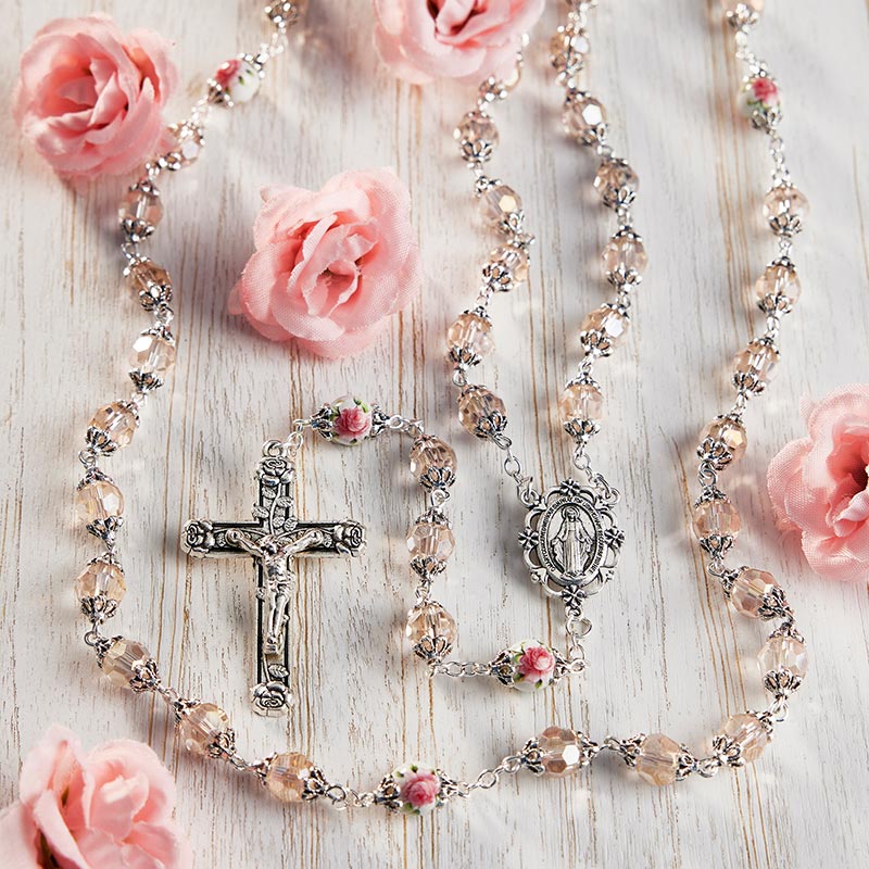 Pink Madonna of the Rose Rosary by Catholic Brands, product view 2