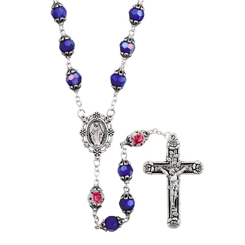 Sapphire Madonna of the Rose Rosary