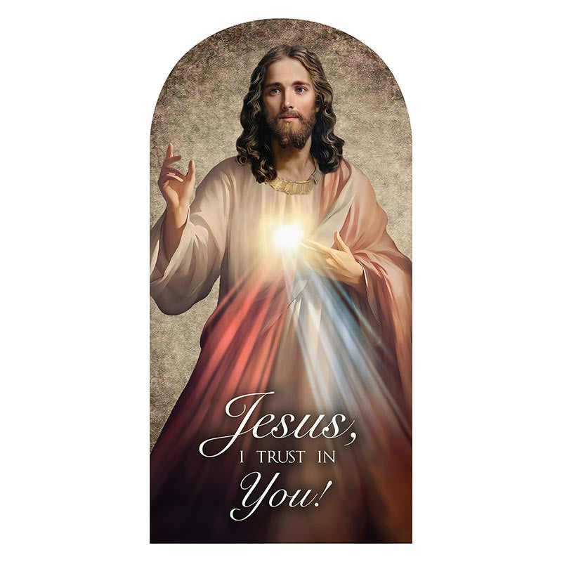 Divine Mercy Arched Plaque 10