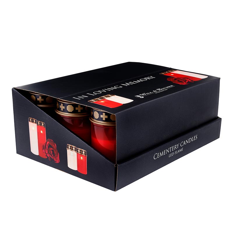 Red Cemetery 5" LED - 12 Per Box by Will & Baumer, product view 9