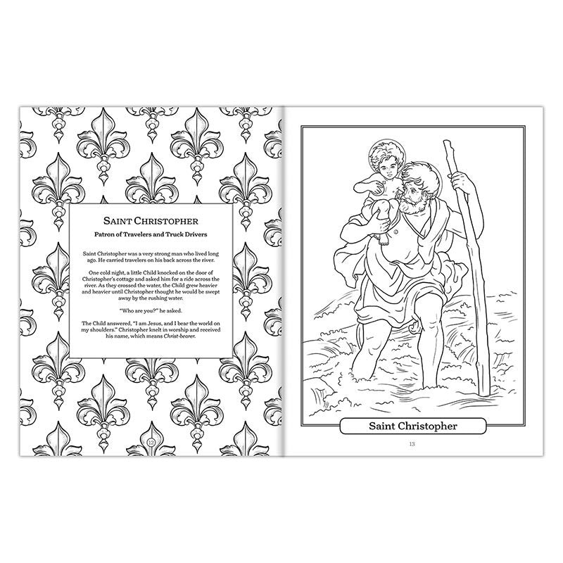 Michael Adams Best Loved Saints Coloring Book - 12/pk