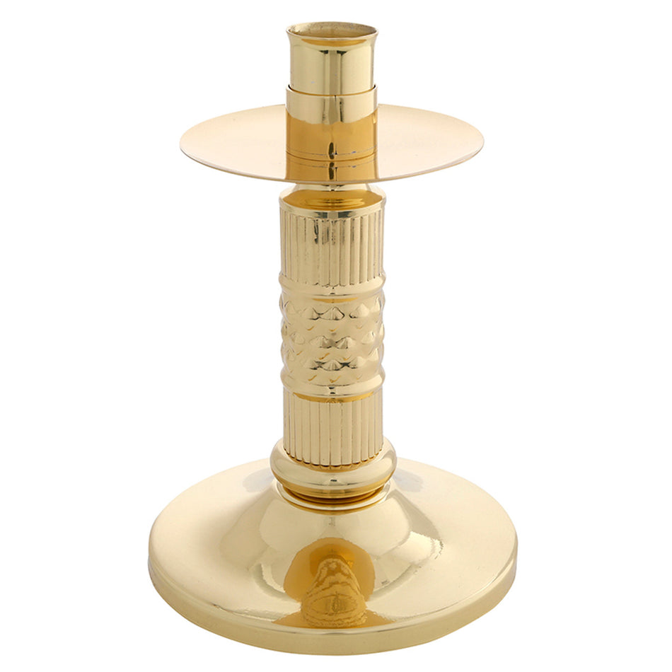 Altar Candle Stick (Pair) - Round Base