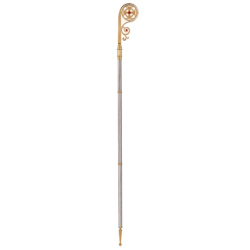 Cross Crozier with Ruby