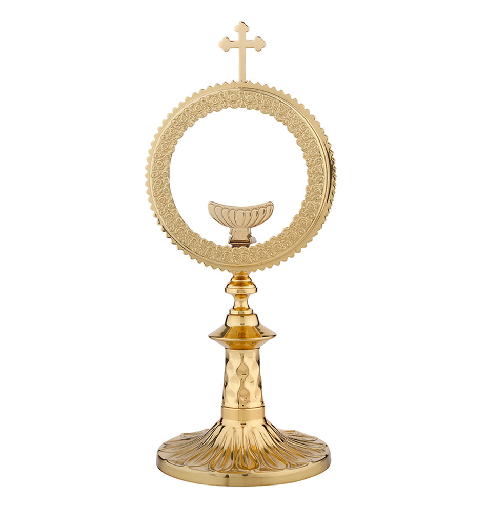 Monstrance with Removable Gold Plated Luna