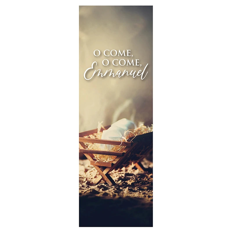 Manger O Come, O Come, Emmanuel X-Stand Banner