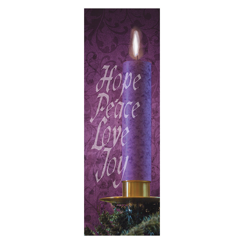 Hope Peace Love Banner by Christian Brands