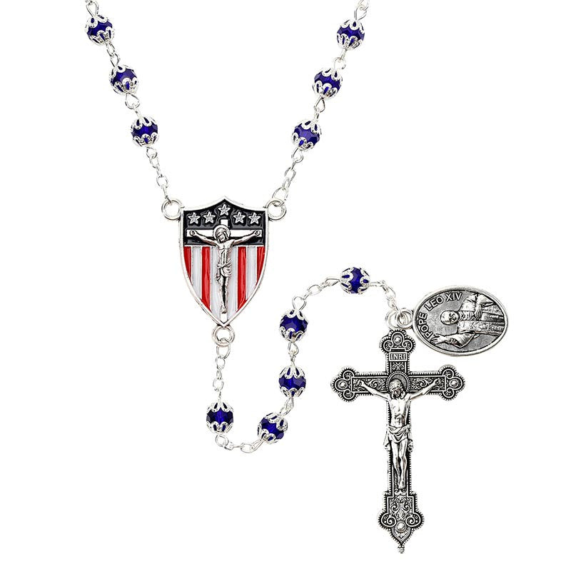 Pope Leo XIV Hematite Rosary