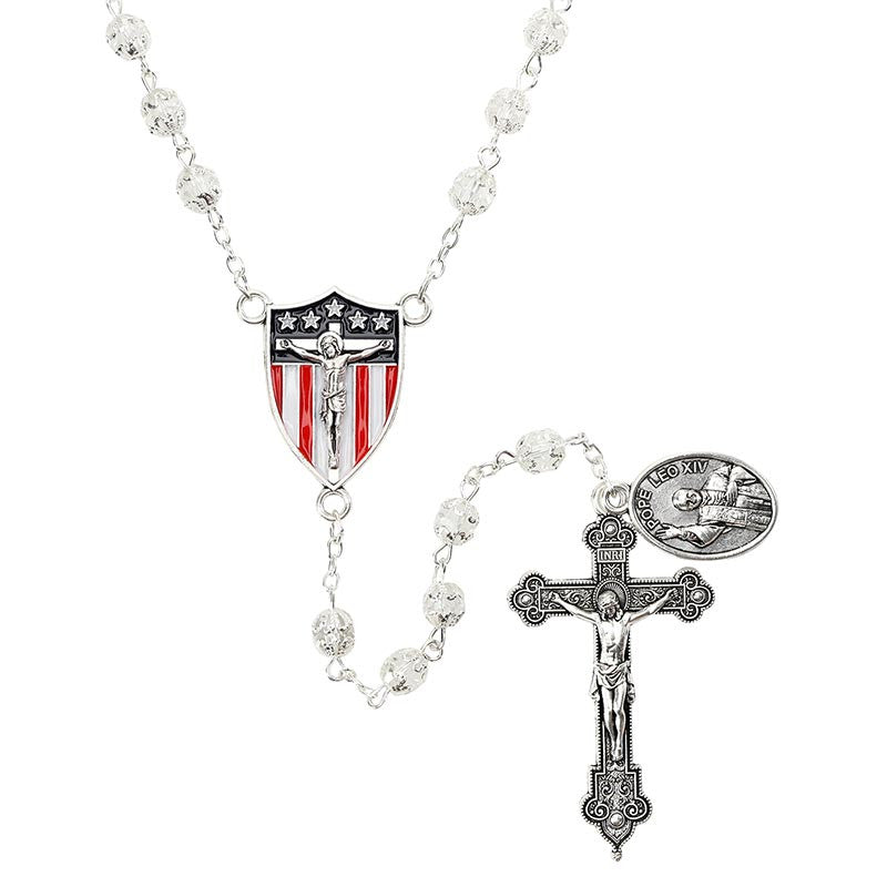 Pope Leo XIV Crystal Rosary