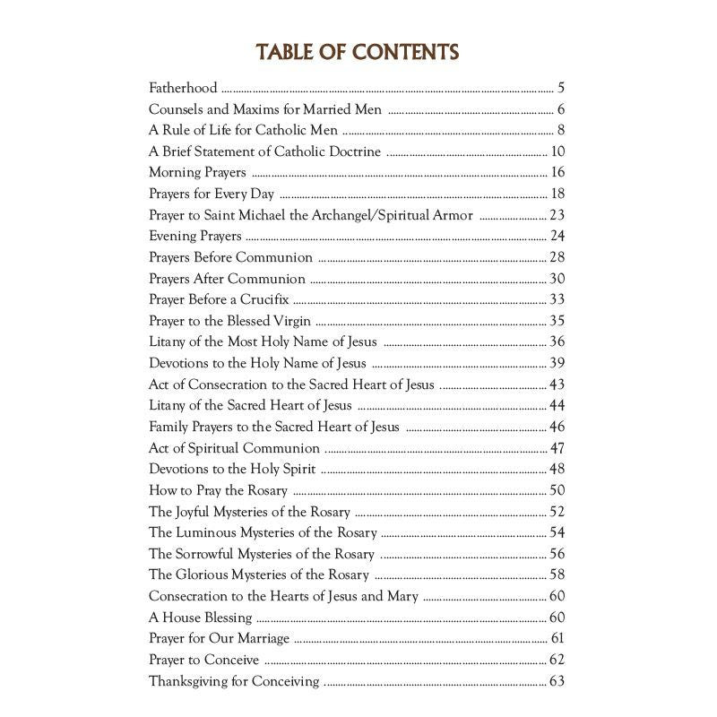 Aquinas Press Prayer Book - Fathers' Manual - 12/pk