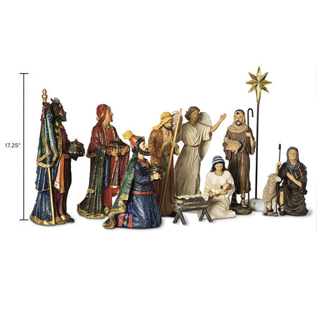 Nativity 11 Piece Figurine Set 14H by Dicksons