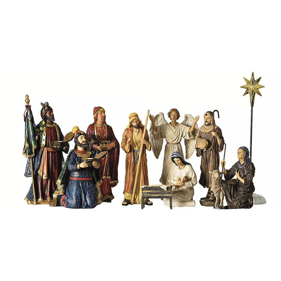 Nativity Figures - 11 piece 10H set by Dicksons
