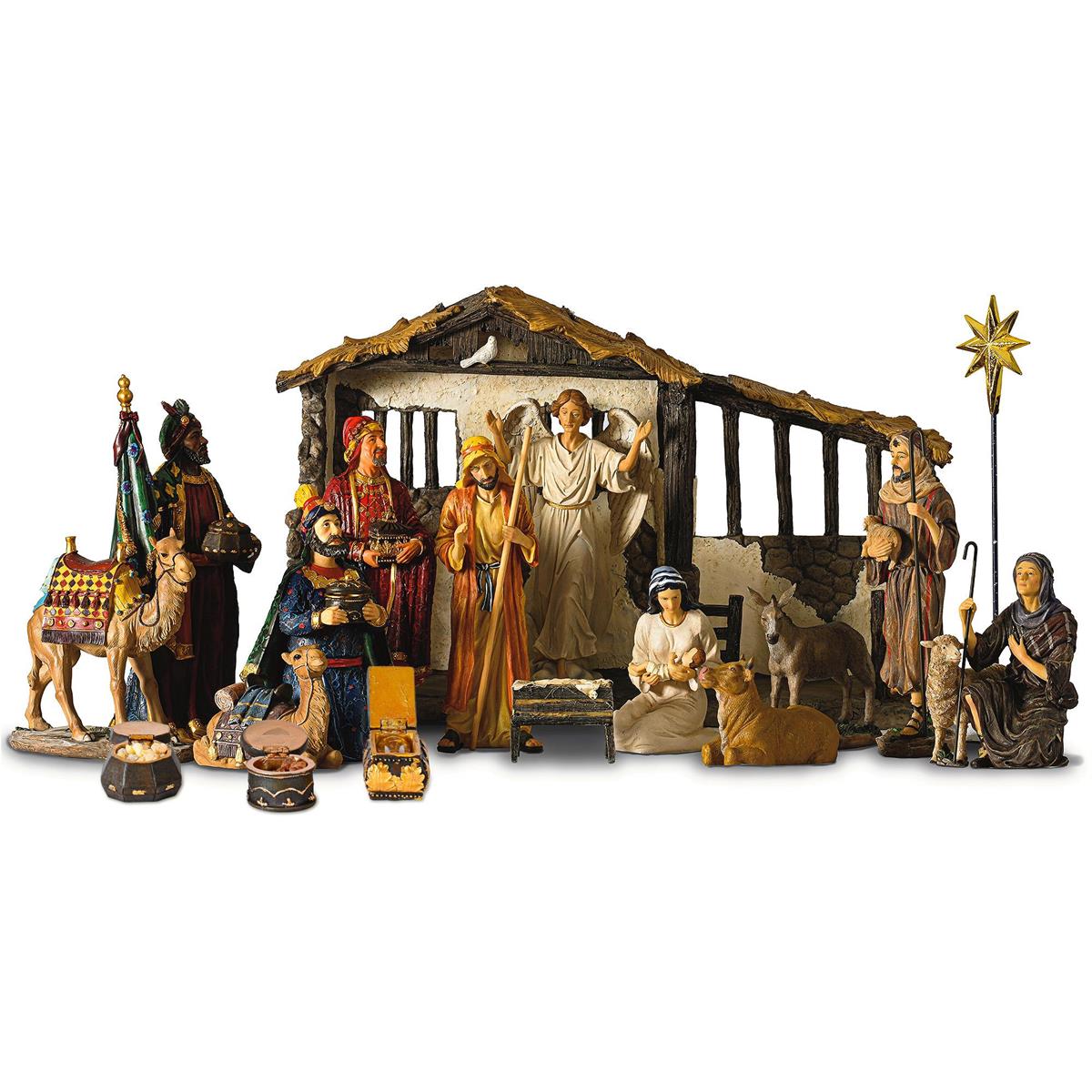 19 Piece Real Life Nativity Set 7H by Dicksons