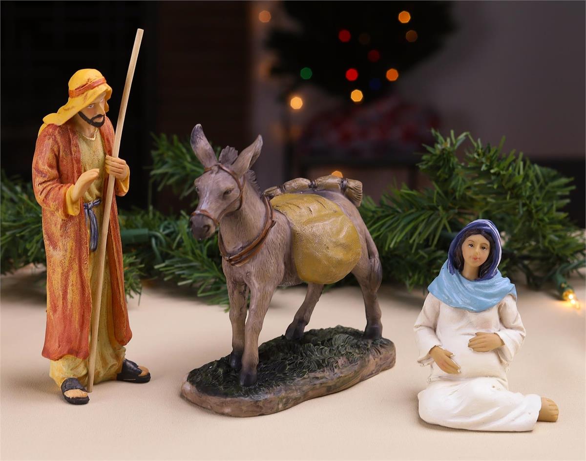 Traveling Holy Family - 3 Pieces for 7H Set by Dicksons, product view 7