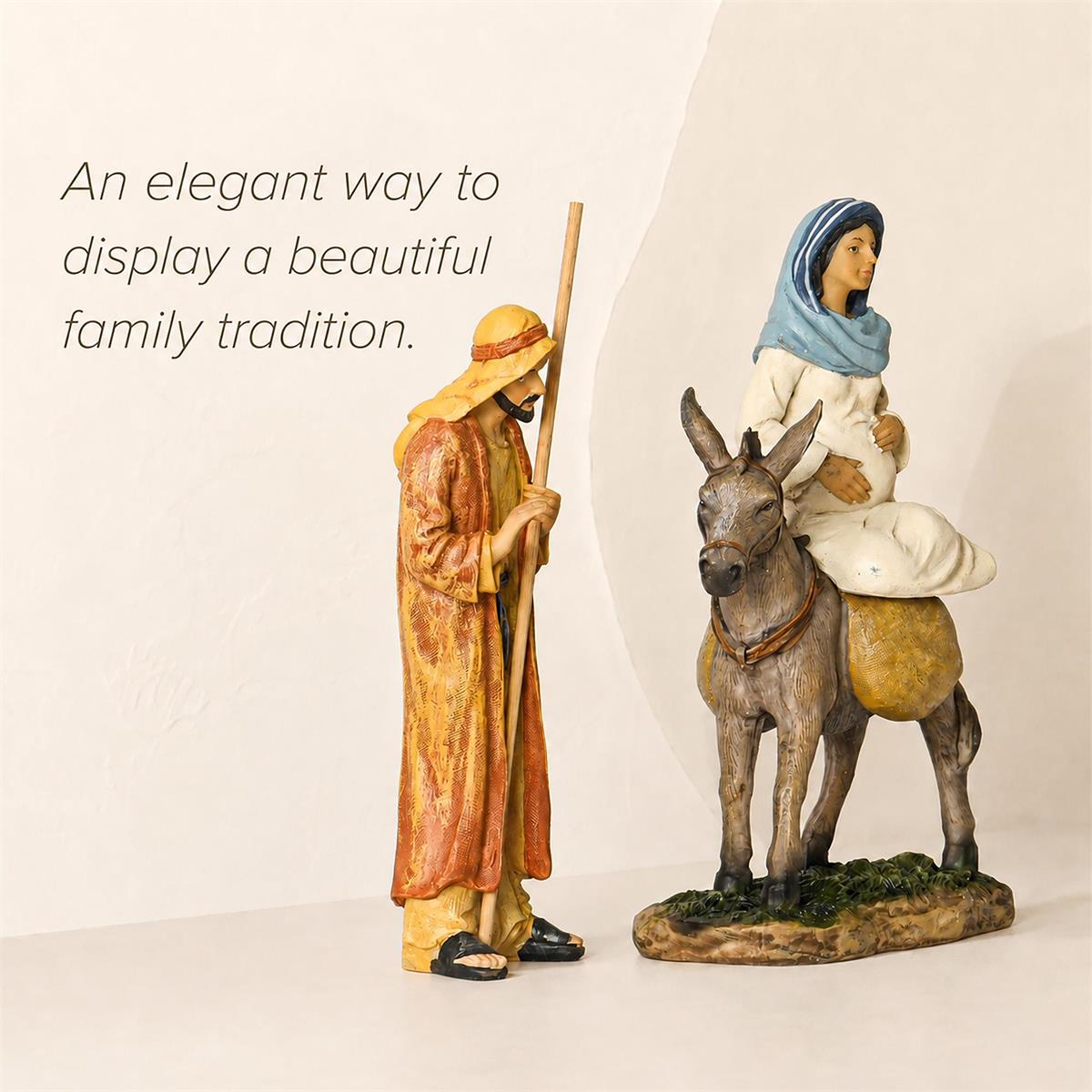 Traveling Holy Family - 3pcs for 10H Set by Dicksons, product view 3