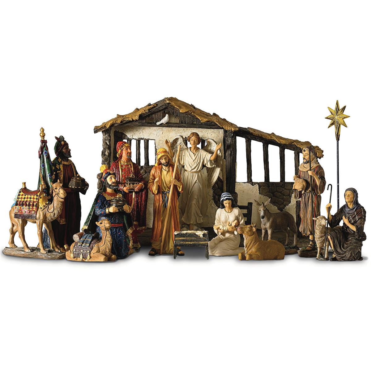 Real Life Nativity - 16 piece - 14H Set by Dicksons
