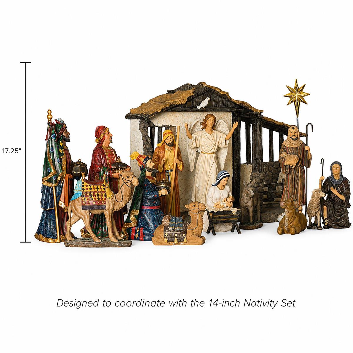 Real Life Nativity - 16 piece - 14H Set by Dicksons, product view 2