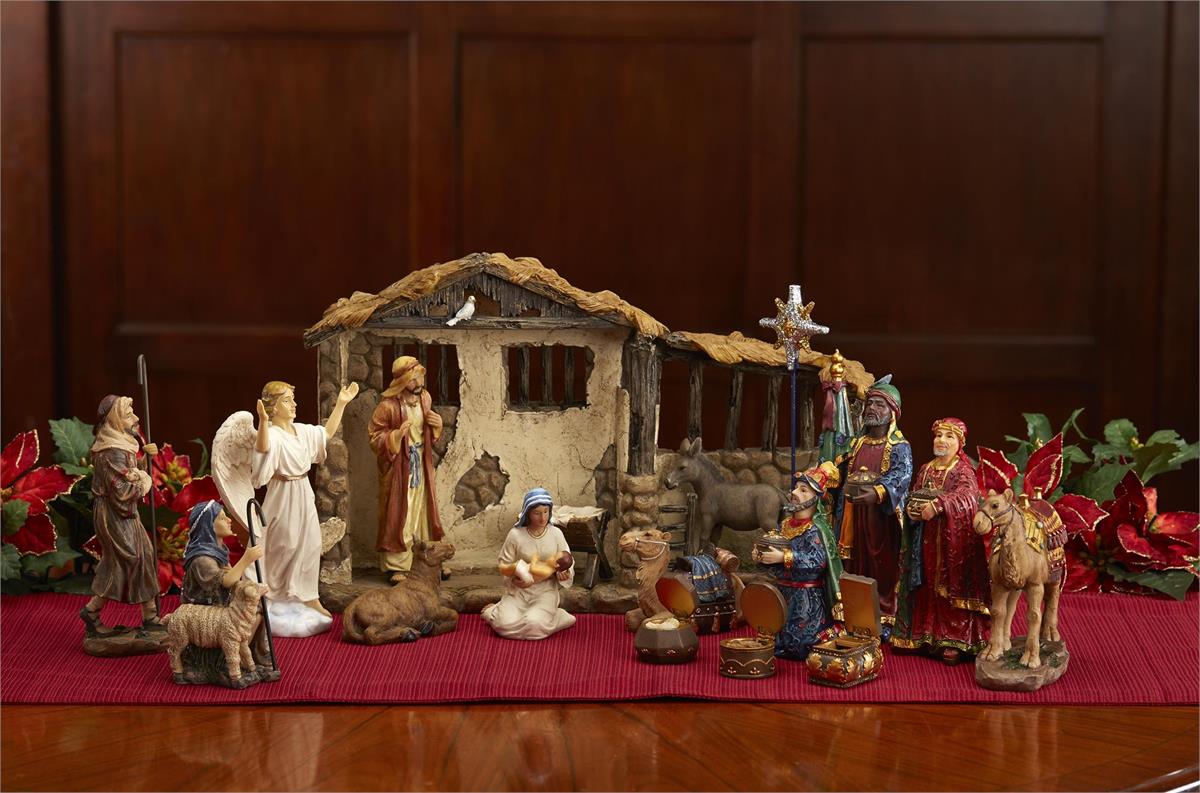 Real Life Nativity - 16 piece - 14H Set by Dicksons, product view 5