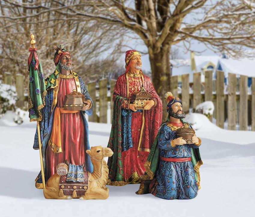 4Pc Kings/Camel Outdoor Nativity Set by Dicksons, product view 7