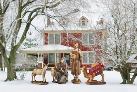 4Pc Shepherds/Animals Outdoor Nativity by Dicksons, product view 2