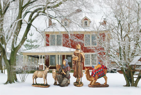 4Pc Shepherds/Animals Outdoor Nativity by Dicksons, product view 4