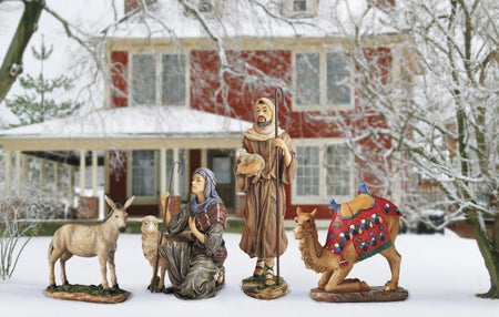 4Pc Shepherds/Animals Outdoor Nativity by Dicksons, product view 7