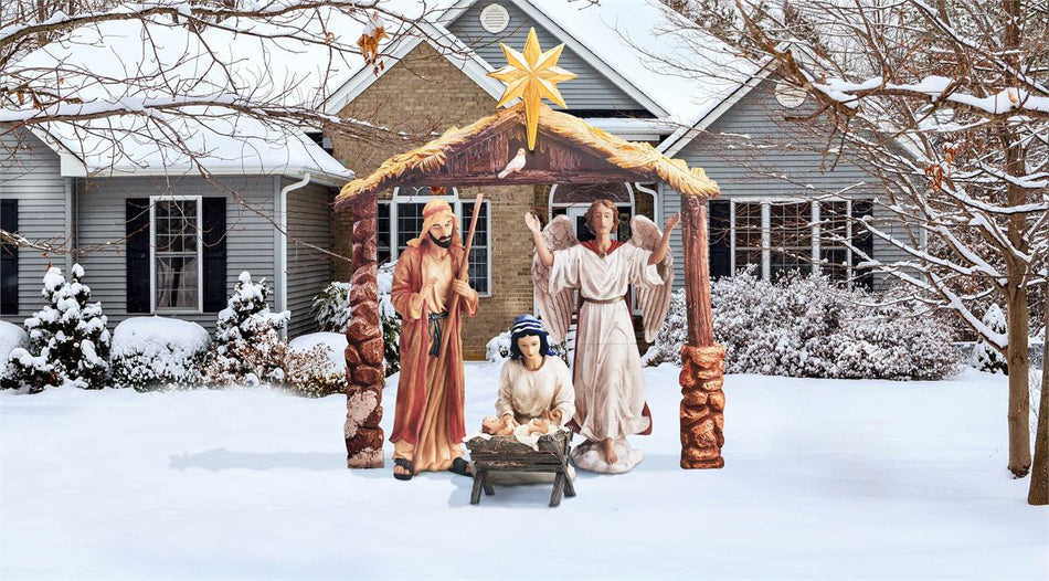 81H Stable for Outdoor Nativity Set by Dicksons, product view 2