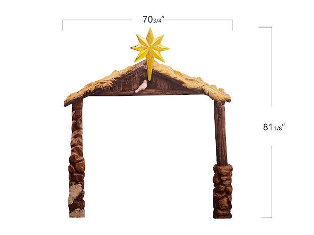 81H Stable for Outdoor Nativity Set by Dicksons, product view 4