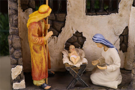 23Pc Nativity 5H with stable/all pieces by Dicksons, product view 6