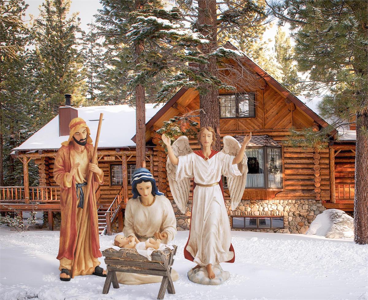 4Pc Holy Family Outdoor Nativity Set by Dicksons, product view 4