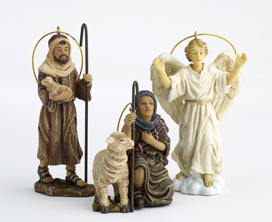 13Pc Ornament Set in wood keepsake chest by Dicksons, product view 2