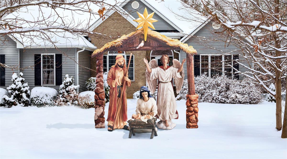 Three Kings 17-Piece Outdoor Nativity by Dicksons, product view 4