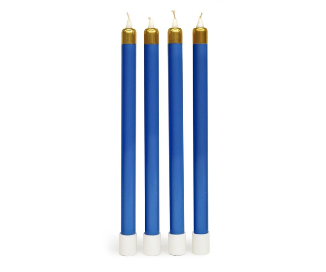 13-3/8" Advent Wreath Tube Candles – Various Color Options – Fits 1-1/2" Sockets