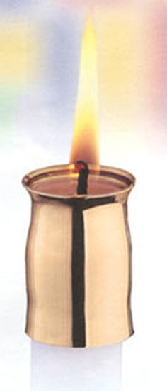 1-1/8" Brass Wax Saver Candle Followers