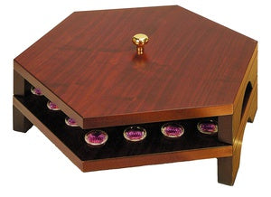 Solid Cherry Wooden Communion Tray & Cover Set - HUGE DISCOUNT