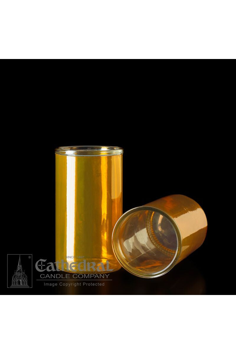 Reusable Glass Globes - Amber (3-Day) UM1614-48 by Anchor Christian Distributors