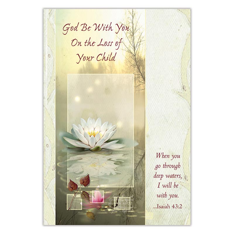 God Be With You on the Loss of Your Child Sympathy Card by Catholic Brands