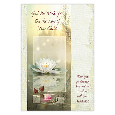 God Be With You on the Loss of Your Child Sympathy Card by Catholic Brands