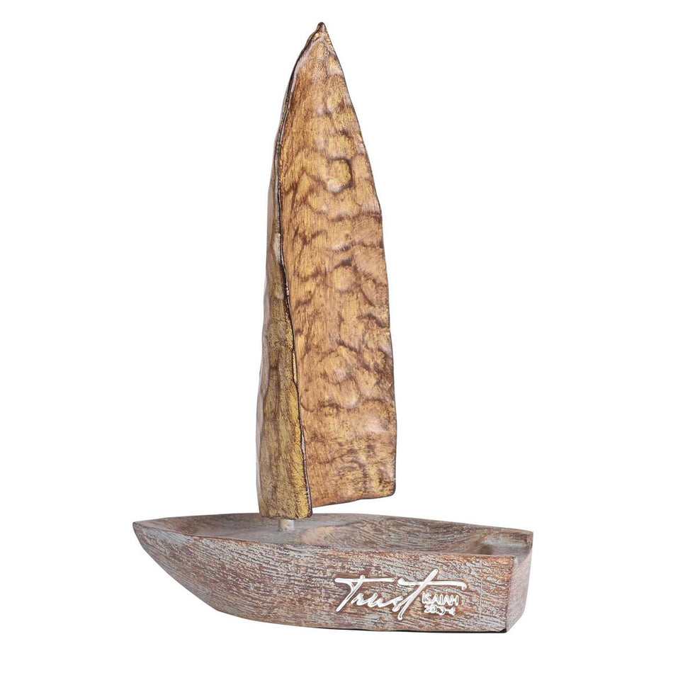 Sailboat Tabletop Trust Isaiah 26:3-4 by Dicksons, product view 2