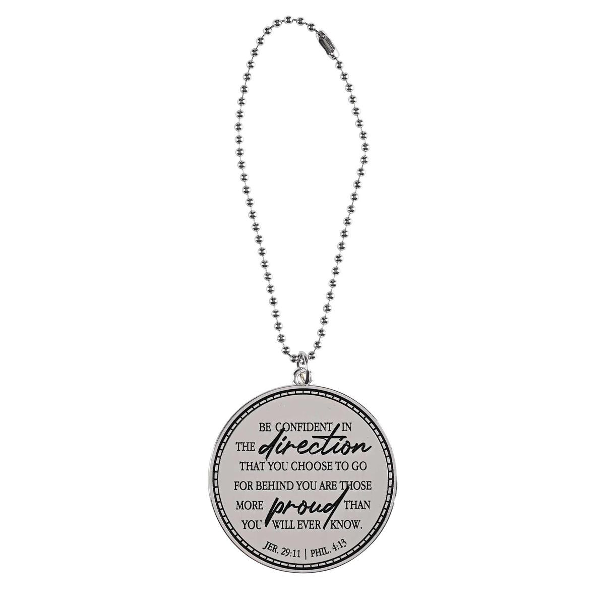 Auto Dangle Graduation Silver Compass by Dicksons