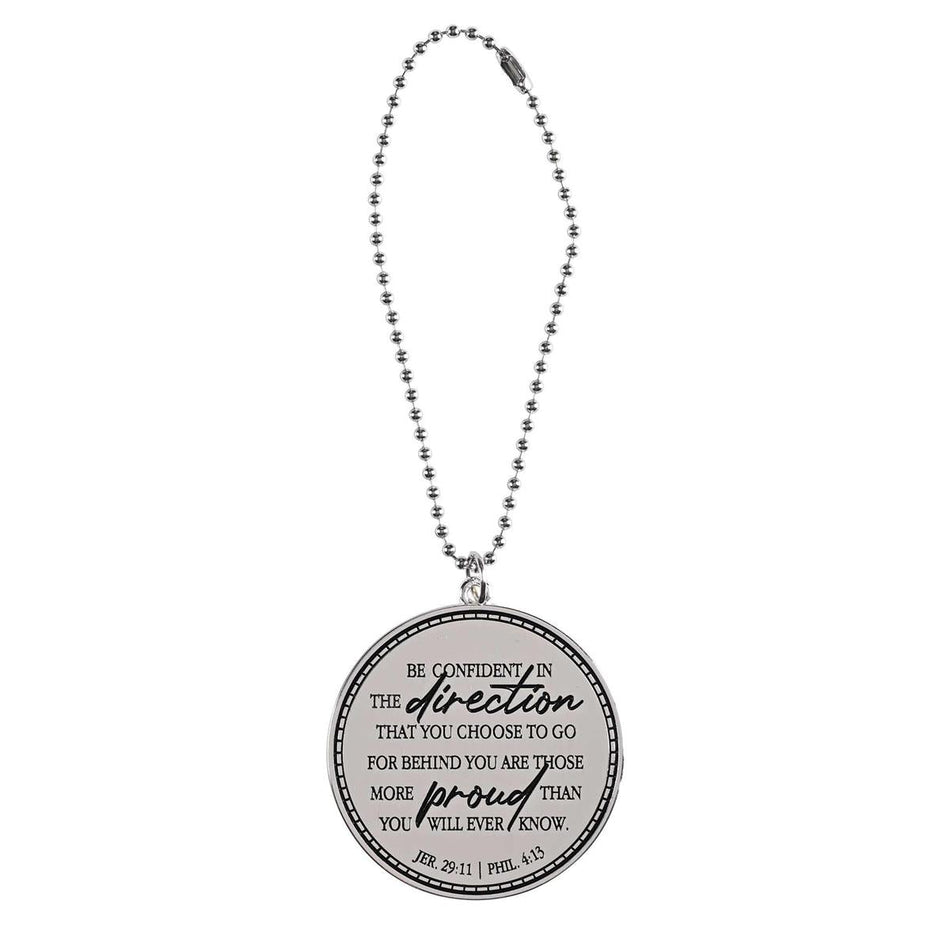 Auto Dangle Graduation Silver Compass by Dicksons