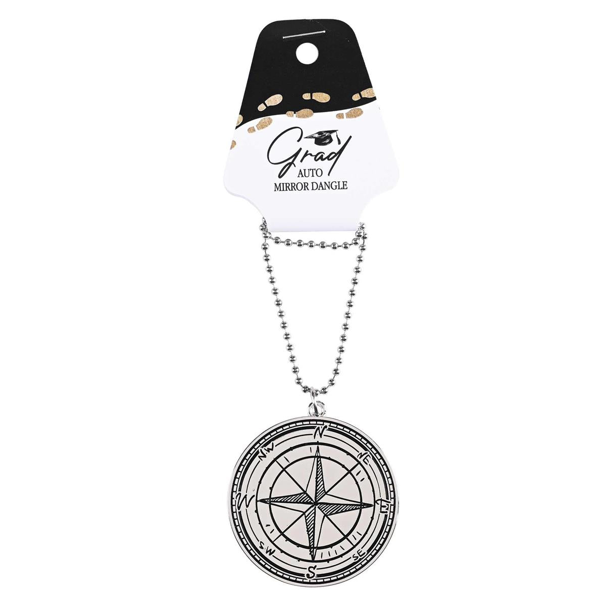 Auto Dangle Graduation Silver Compass by Dicksons, product view 3